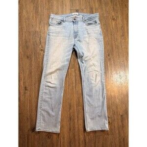 Tecovas Standard Jeans Mens 36x32 Blue Light Wash Denim Straight Fit Stretch